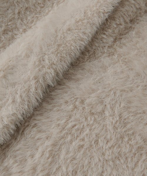 【セール】《モードなレイヤードスタイル》ダブルフェイスシャギージレ(ベスト)|un dix cors(アンディコール) 【セール】《モードなレイヤードスタイル》ダブルフェイスシャギージレ(ベスト)|un dix cors(アンディコール)