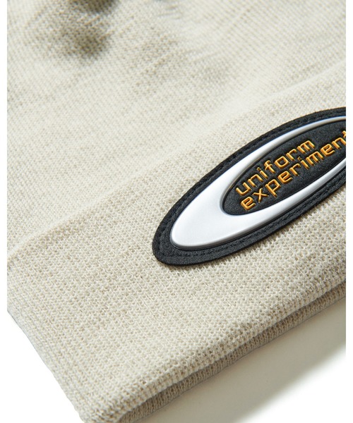 uniform experiment（ユニフォームエクスペリメント）の「OVAL CUFF BEANIE（ニットキャップ/ビーニー・メンズ・オレンジ/ブラック/ライトグレー・FREE）」の6枚目の写真