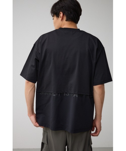AZUL by moussy(アズールバイマウジー)の「SBC FUNKワッペンドッキングT(Tシャツ/カットソー・メンズ・ホワイト/ブラック/ライトイエロー・FREE)」の3枚目の写真