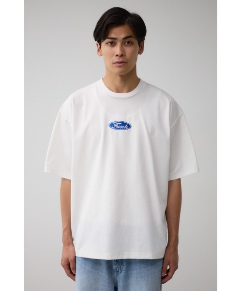 AZUL by moussy(アズールバイマウジー)の「SBC FUNKワッペンドッキングT(Tシャツ/カットソー・メンズ・ホワイト/ブラック/ライトイエロー・FREE)」の6枚目の写真