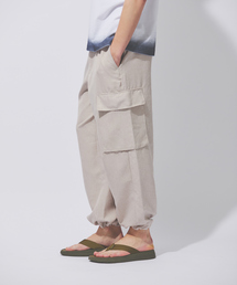 ABAHOUSE | 【セットアップ対応】リネンライク カーゴパンツ / ワイドパンツ(カーゴパンツ)