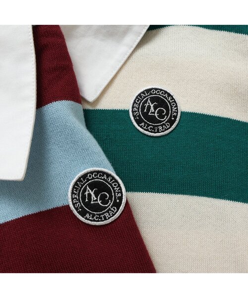 apres les cours（アプレレクール）の「ワイドボーダーポロシャツ（ポロシャツ・キッズ・エンジ/グリーン・80/90/100/110/120/130）」の16枚目の写真