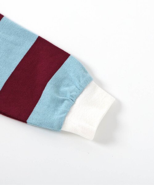 apres les cours（アプレレクール）の「ワイドボーダーポロシャツ（ポロシャツ・キッズ・エンジ/グリーン・80/90/100/110/120/130）」の13枚目の写真