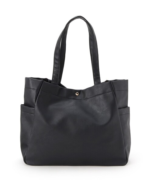 SHOO・LA・RUE（シューラルー）の「◆【A4】サイドポケットトートバッグ（トートバッグ・レディース・ブラック/ブルー/グレー/ベージュ・00）」の5枚目の写真