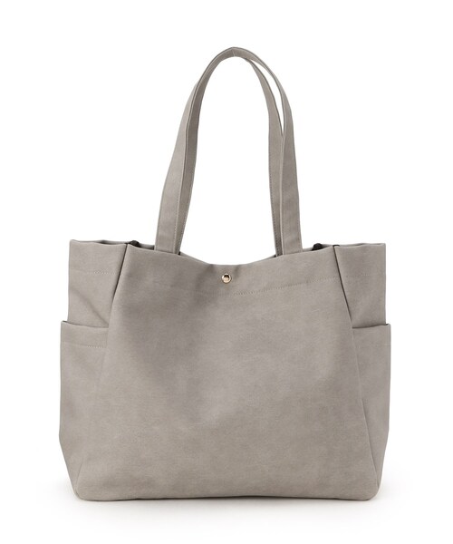 SHOO・LA・RUE（シューラルー）の「◆【A4】サイドポケットトートバッグ（トートバッグ・レディース・ブラック/ブルー/グレー/ベージュ・00）」の6枚目の写真