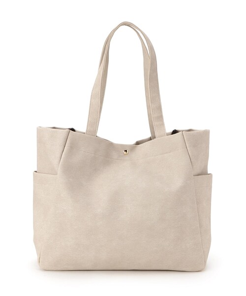 SHOO・LA・RUE（シューラルー）の「◆【A4】サイドポケットトートバッグ（トートバッグ・レディース・ブラック/ブルー/グレー/ベージュ・00）」の7枚目の写真