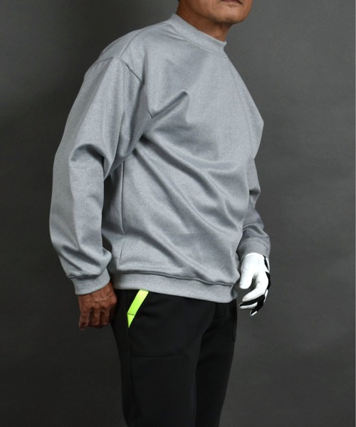 COMON GOLF（コモンゴルフ）の「バックロゴプリント入り ポンチジャージ素材 長袖モックネック ゴルフプルオーバー（ゴルフグッズ・メンズ・ブラック/グレー・M/L/XL/XXL/XXXL）」の18枚目の写真