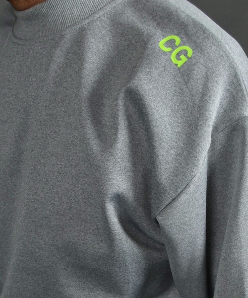 COMON GOLF（コモンゴルフ）の「バックロゴプリント入り ポンチジャージ素材 長袖モックネック ゴルフプルオーバー（ゴルフグッズ・メンズ・ブラック/グレー・M/L/XL/XXL/XXXL）」の22枚目の写真
