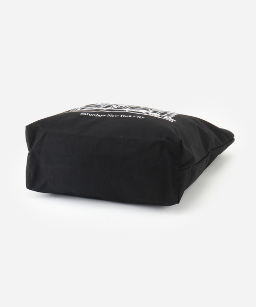 Saturdays NYC（サタデーズ ニューヨークシティ ）の「Cafe Sketch Canvas Tote（トートバッグ・メンズ・ブラック/オフホワイト・FREE）」の9枚目の写真