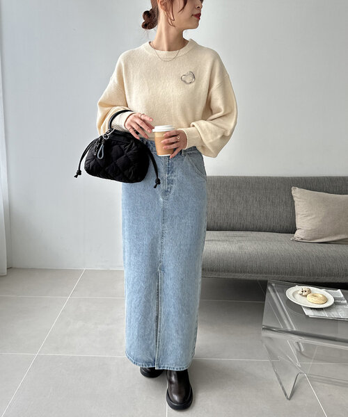 DISCOAT（ディスコート）の「【ちょっとしたお出かけに…♪】チャーム付きキルティングミニショルダーバッグ（ショルダーバッグ・レディース・ブラック/ベージュ/カーキ・FREE）」の8枚目の写真