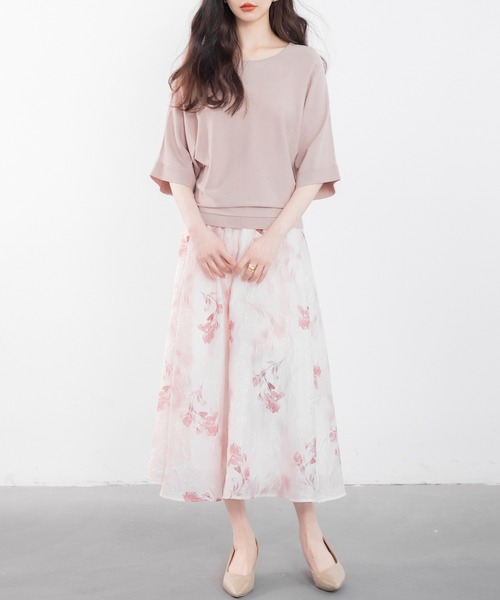 DRESS PLUS(ドレスプラス)の「バックパールボタンニットプルオーバー(ニット/セーター・レディース・ブルーグレー/ベージュ/ピンク/ブラック・M/L)」の21枚目の写真