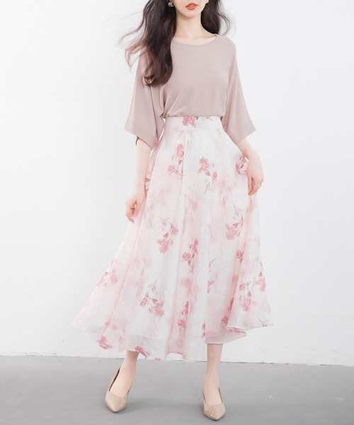 DRESS PLUS(ドレスプラス)の「バックパールボタンニットプルオーバー(ニット/セーター・レディース・ブルーグレー/ベージュ/ピンク/ブラック・M/L)」の22枚目の写真