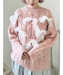 merry jenny | りぼんがいっぱいニット(ニット/セーター)