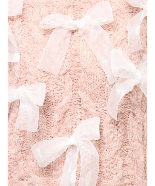 merry jenny（メリージェニー）の「りぼんがいっぱいニット　/　リボンがいっぱいニット（ニット/セーター・レディース・ブラック/ピンク/ブルー・FREE）」の13枚目の写真