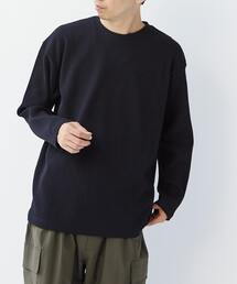 MASTER FRAME | 【MASTER FRAME/マスターフレーム】コットンライクワッフルクルーネックロングスリーブTシャツ(Tシャツ/カットソー)