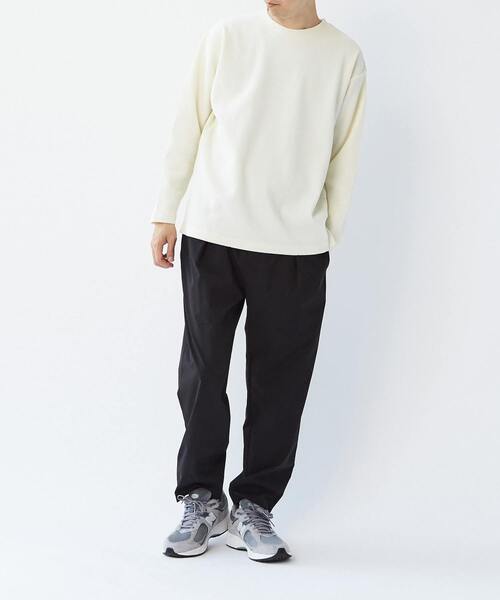 MASTER FRAME（マスターフレーム ）の「【MASTER FRAME/マスターフレーム】コットンライクワッフルクルーネックロングスリーブTシャツ（Tシャツ/カットソー・メンズ・グレー/ブラック/アイボリー/ホワイト・3/4/2）」の10枚目の写真