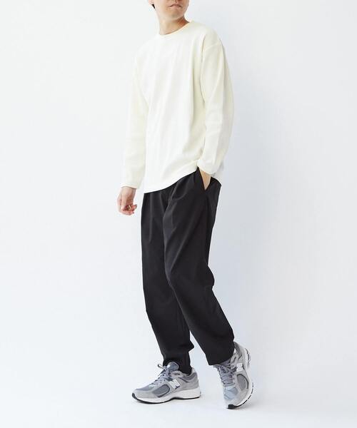 MASTER FRAME（マスターフレーム ）の「【MASTER FRAME/マスターフレーム】コットンライクワッフルクルーネックロングスリーブTシャツ（Tシャツ/カットソー・メンズ・グレー/ブラック/アイボリー/ホワイト・3/4/2）」の9枚目の写真