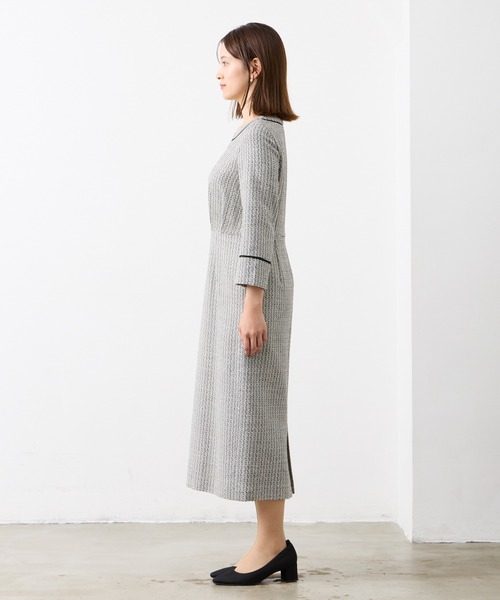 AIMER（エメ）の「リングツイードタイトワンピース（ワンピース・レディース・ベージュ/グレー・MEDIUM/LARGE）」の14枚目の写真