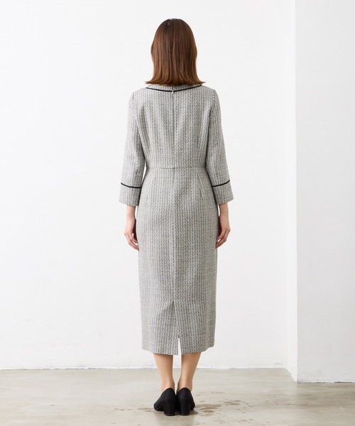 AIMER（エメ）の「リングツイードタイトワンピース（ワンピース・レディース・ベージュ/グレー・MEDIUM/LARGE）」の15枚目の写真