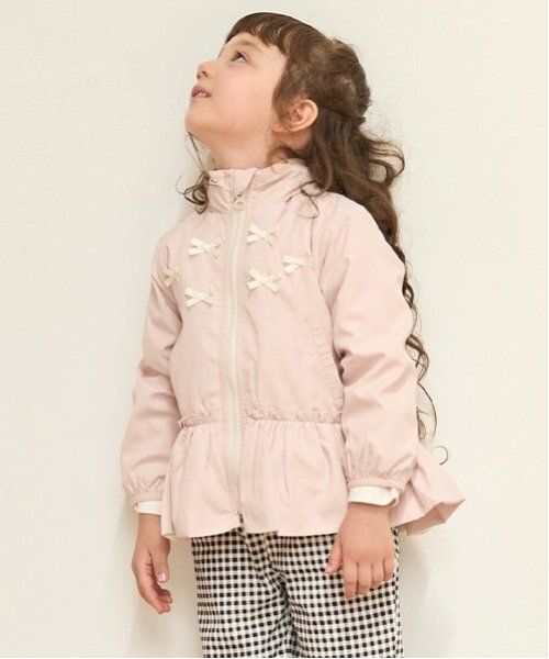 petit main（プティマイン）の「【撥水】ペプラムウィンブレ（ナイロンジャケット・キッズ・ネイビー/ラベンダー/ライトピンク・80ｃｍ/90cm/100cm/110cm/120cm/130cm）」の18枚目の写真