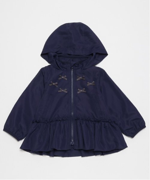 petit main（プティマイン）の「【撥水】ペプラムウィンブレ（ナイロンジャケット・キッズ・ネイビー/ラベンダー/ライトピンク・80ｃｍ/90cm/100cm/110cm/120cm/130cm）」の22枚目の写真