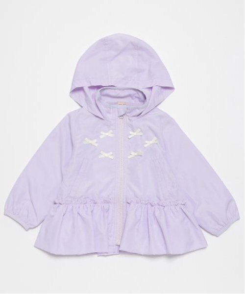 petit main（プティマイン）の「【撥水】ペプラムウィンブレ（ナイロンジャケット・キッズ・ネイビー/ラベンダー/ライトピンク・80ｃｍ/90cm/100cm/110cm/120cm/130cm）」の12枚目の写真