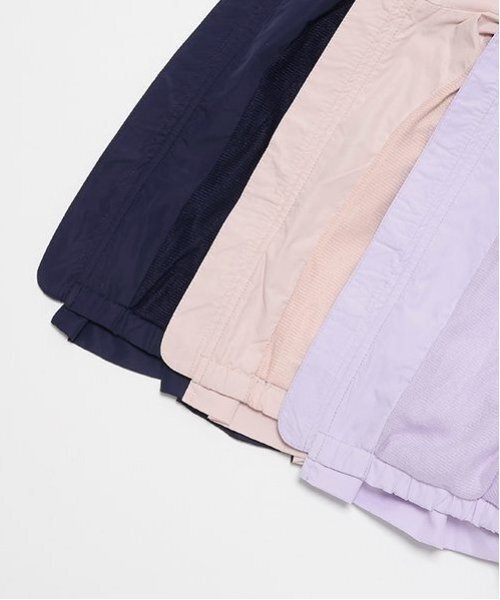 petit main（プティマイン）の「【撥水】ペプラムウィンブレ（ナイロンジャケット・キッズ・ネイビー/ラベンダー/ライトピンク・80ｃｍ/90cm/100cm/110cm/120cm/130cm）」の9枚目の写真
