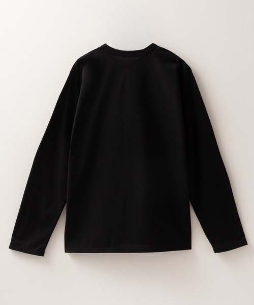 NAVY(ネイビー)の「【抗菌防臭】NAVY ベーシック 天竺クルーネック L/S TEE(Tシャツ/カットソー・メンズ・ブラック/グレイッシュベージュ/チャコールグレー/ホワイト・S/M/L/XL/XXL)」の8枚目の写真