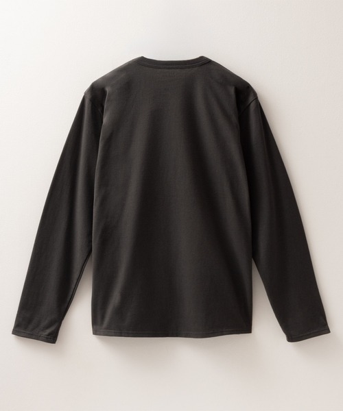 NAVY(ネイビー)の「【抗菌防臭】NAVY ベーシック 天竺クルーネック L/S TEE(Tシャツ/カットソー・メンズ・ブラック/グレイッシュベージュ/チャコールグレー/ホワイト・S/M/L/XL/XXL)」の10枚目の写真