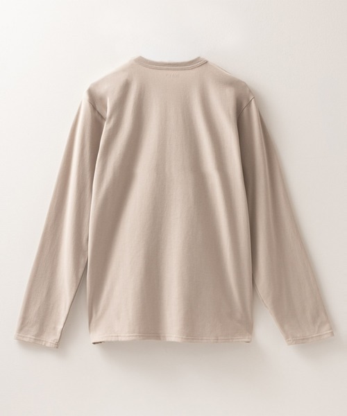 NAVY(ネイビー)の「【抗菌防臭】NAVY ベーシック 天竺クルーネック L/S TEE(Tシャツ/カットソー・メンズ・ブラック/グレイッシュベージュ/チャコールグレー/ホワイト・S/M/L/XL/XXL)」の12枚目の写真