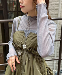 ラメチュール長袖プルオーバー