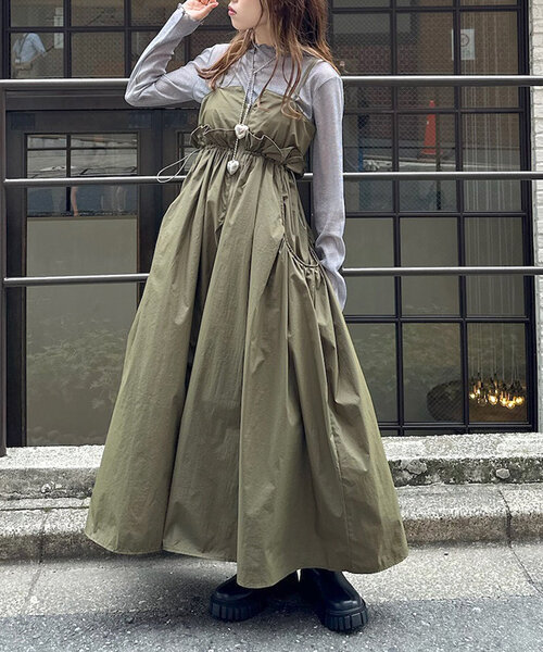 w closet（ダブルクローゼット）の「ラメチュール長袖プルオーバー（Tシャツ/カットソー・レディース・ベージュ/ブラウン/グレー・FREE）」の6枚目の写真