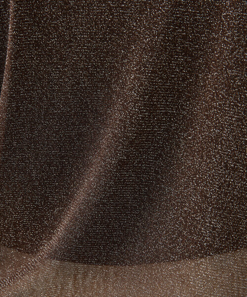 w closet（ダブルクローゼット）の「ラメチュール長袖プルオーバー（Tシャツ/カットソー・レディース・ベージュ/ブラウン/グレー・FREE）」の18枚目の写真