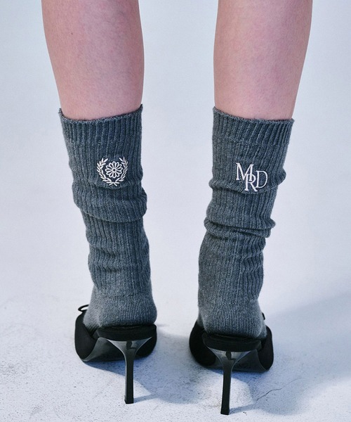 ●Mardi Mercredi●LONG SOCKS MRD LOGO_4足SET LONG SOCKS MRD LOGO（ソックス/靴下）｜Mardi Mercredi