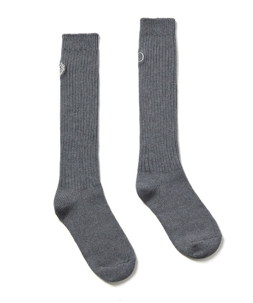 Mardi Mercredi（マルディメクルディ）の「LONG SOCKS MRD LOGO（ソックス/靴下・レディース・ダークブラウン/ミント/ラベンダー/チャコール/オリーブ・FREE）」の7枚目の写真