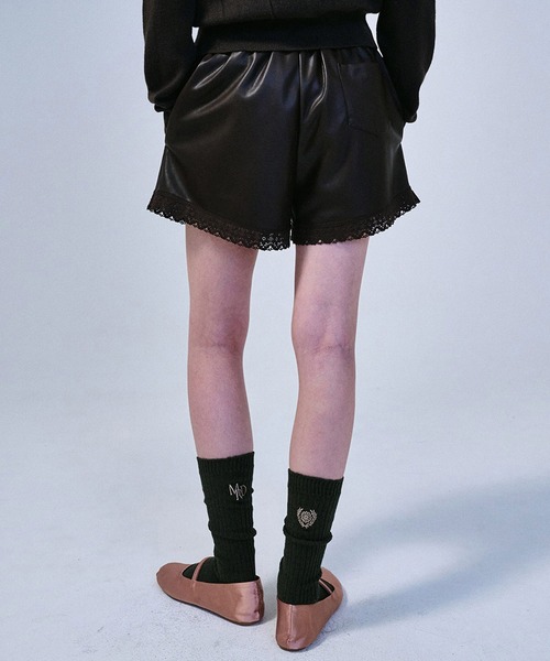 Mardi Mercredi（マルディメクルディ）の「LONG SOCKS MRD LOGO（ソックス/靴下・レディース・ダークブラウン/ミント/ラベンダー/チャコール/オリーブ・FREE）」の19枚目の写真