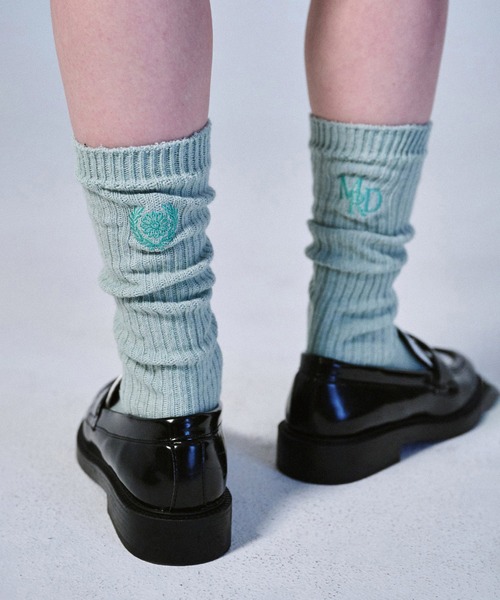 Mardi Mercredi（マルディメクルディ）の「LONG SOCKS MRD LOGO（ソックス/靴下・レディース・ダークブラウン/ミント/ラベンダー/チャコール/オリーブ・FREE）」の21枚目の写真