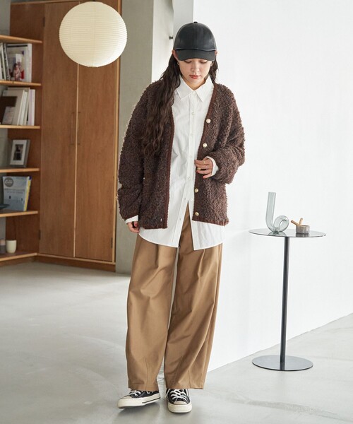y*u様 プリーツプリーズ　バルーンパンツ　サルエルパンツ　ダークブラウン モールスキンサルエルバルーンパンツ（ブラック）【ユニセックス