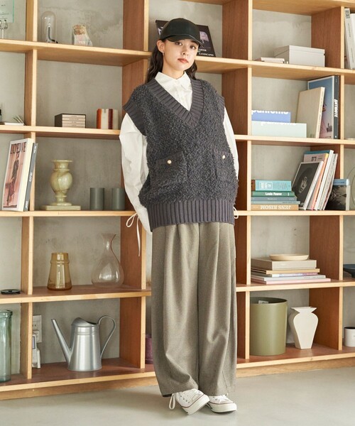 FREAK'S STORE（フリークスストア）の「クラウンパンツ/バルーンパンツ/カーブパンツ（スラックス・レディース・ブラック/その他2/その他1/ベージュ/グレー・MEDIUM/SMALL）」の9枚目の写真