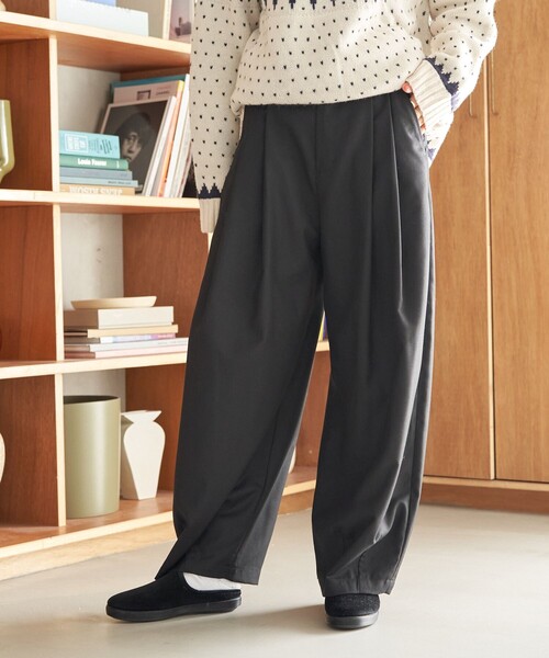 FREAK'S STORE（フリークスストア）の「クラウンパンツ/バルーンパンツ/カーブパンツ（スラックス・レディース・ブラック/その他2/その他1/ベージュ/グレー・MEDIUM/SMALL）」の16枚目の写真