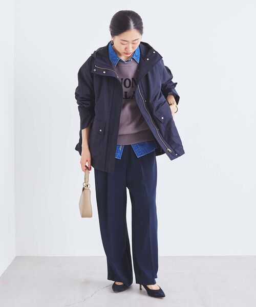 le.coeur blanc（ルクールブラン）の「ダブルジャガードロゴニット（ニット/セーター・レディース・モカ/アイボリー/ライトグレー・38）」の21枚目の写真