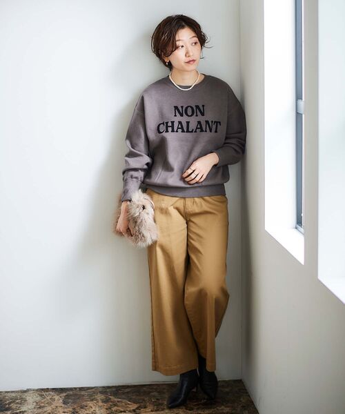 【セール】ダブルジャガードロゴニット（ニット/セーター）｜le.coeur blanc（ルクールブラン）