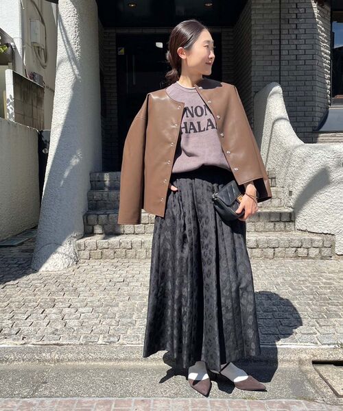 【セール】ダブルジャガードロゴニット（ニット/セーター）｜le.coeur blanc（ルクールブラン）