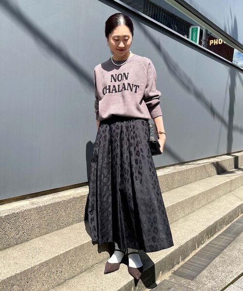 【セール】ダブルジャガードロゴニット（ニット/セーター）｜le.coeur blanc（ルクールブラン）