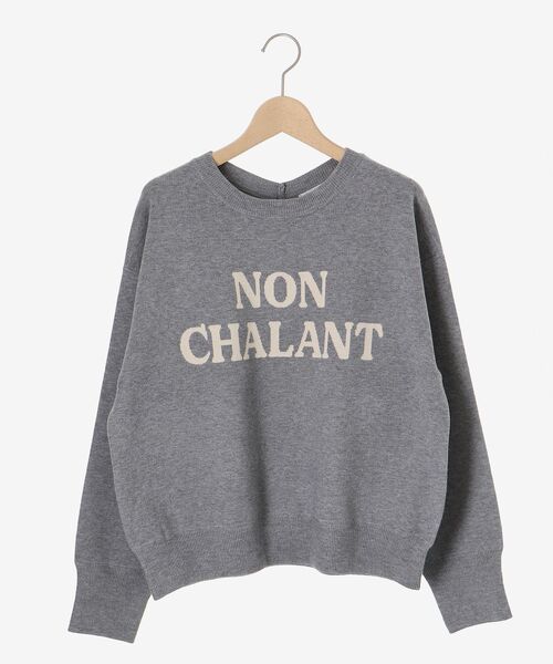 【セール】ダブルジャガードロゴニット（ニット/セーター）｜le.coeur blanc（ルクールブラン）