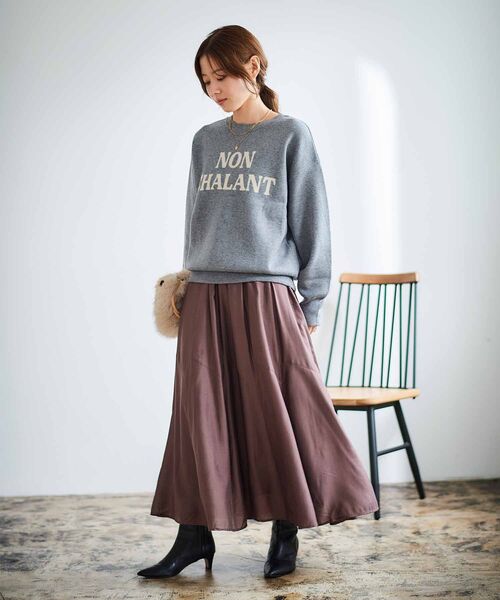 【セール】ダブルジャガードロゴニット（ニット/セーター）｜le.coeur blanc（ルクールブラン）