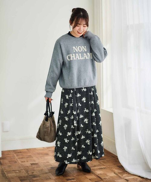 【セール】ダブルジャガードロゴニット（ニット/セーター）｜le.coeur blanc（ルクールブラン）