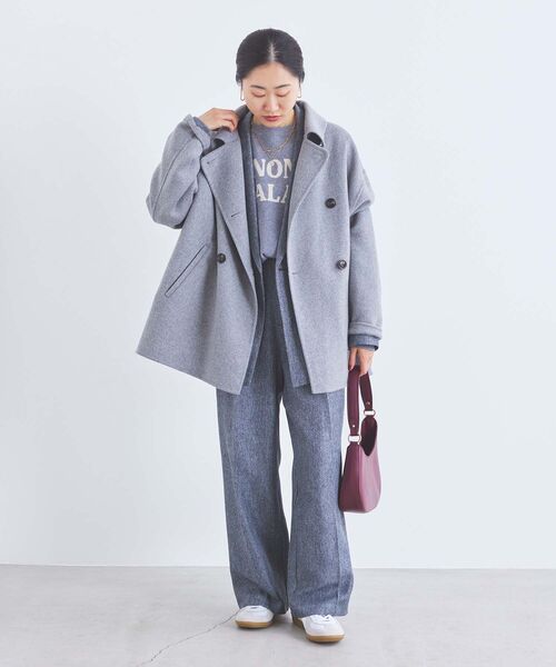 【セール】ダブルジャガードロゴニット（ニット/セーター）｜le.coeur blanc（ルクールブラン）