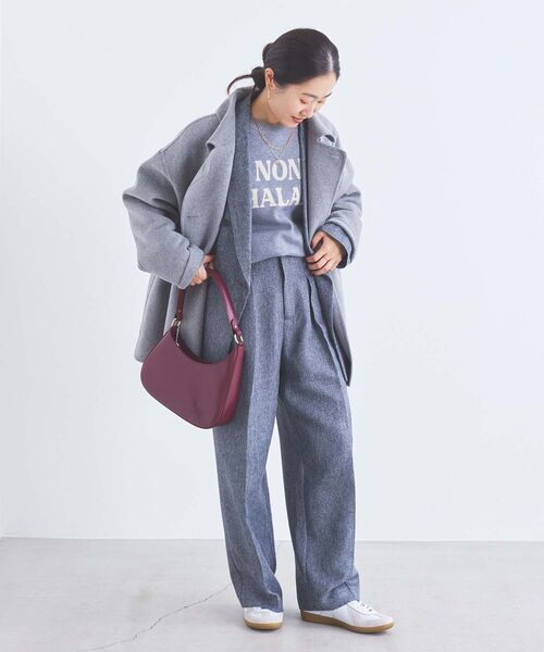 【セール】ダブルジャガードロゴニット（ニット/セーター）｜le.coeur blanc（ルクールブラン）