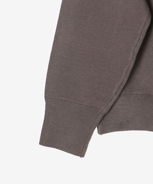 le.coeur blanc（ルクールブラン）の「ダブルジャガードロゴニット（ニット/セーター・レディース・モカ/アイボリー/ライトグレー・38）」の9枚目の写真